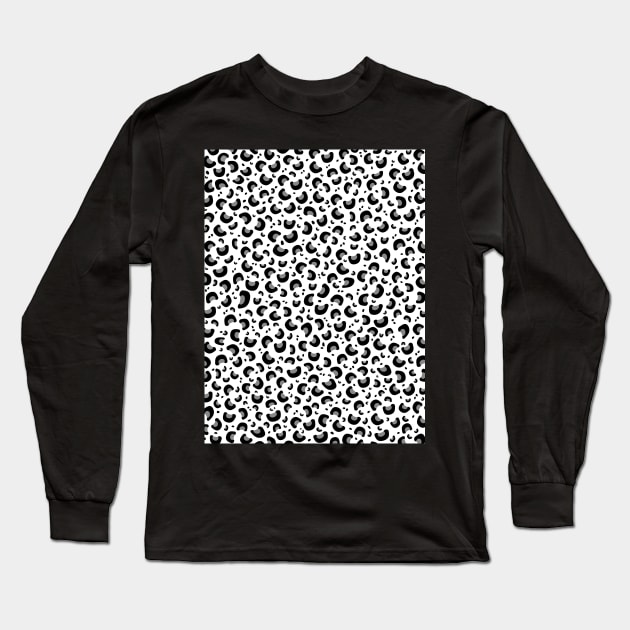 Snow Leopard Print Long Sleeve T-Shirt by SartorisArt1